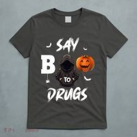Say Boo To Drugs Halloween Pumpkin Awareness T-Shirt thumb 5