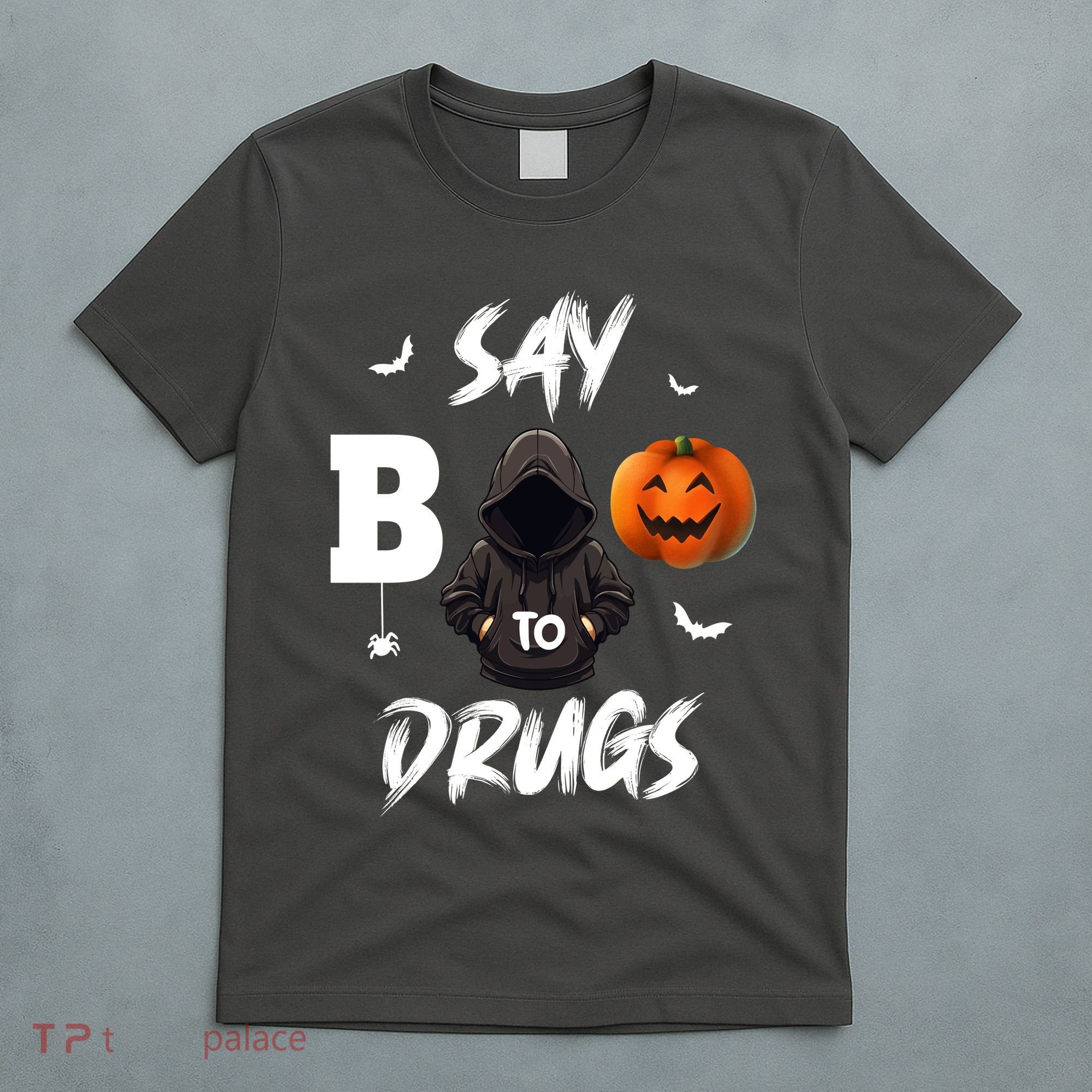 Say Boo To Drugs Halloween Pumpkin Awareness T-Shirt