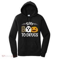 Say Boo To Drugs Red Ribbon Week Awareness Funny Halloween Women's Hoodie thumb 0