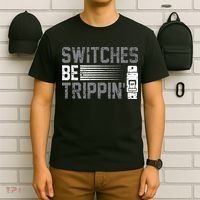 Switches Be Trippin Voltage Lineman Circuit Cable T-Shirt thumb 6