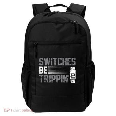 Switches Be Trippin Voltage Lineman Circuit Cable Backpack