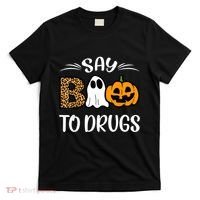 Say Boo To Drugs Red Ribbon Week Awareness Funny Halloween T-Shirt thumb 0