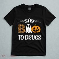Say Boo To Drugs Red Ribbon Week Awareness Funny Halloween T-Shirt thumb 5