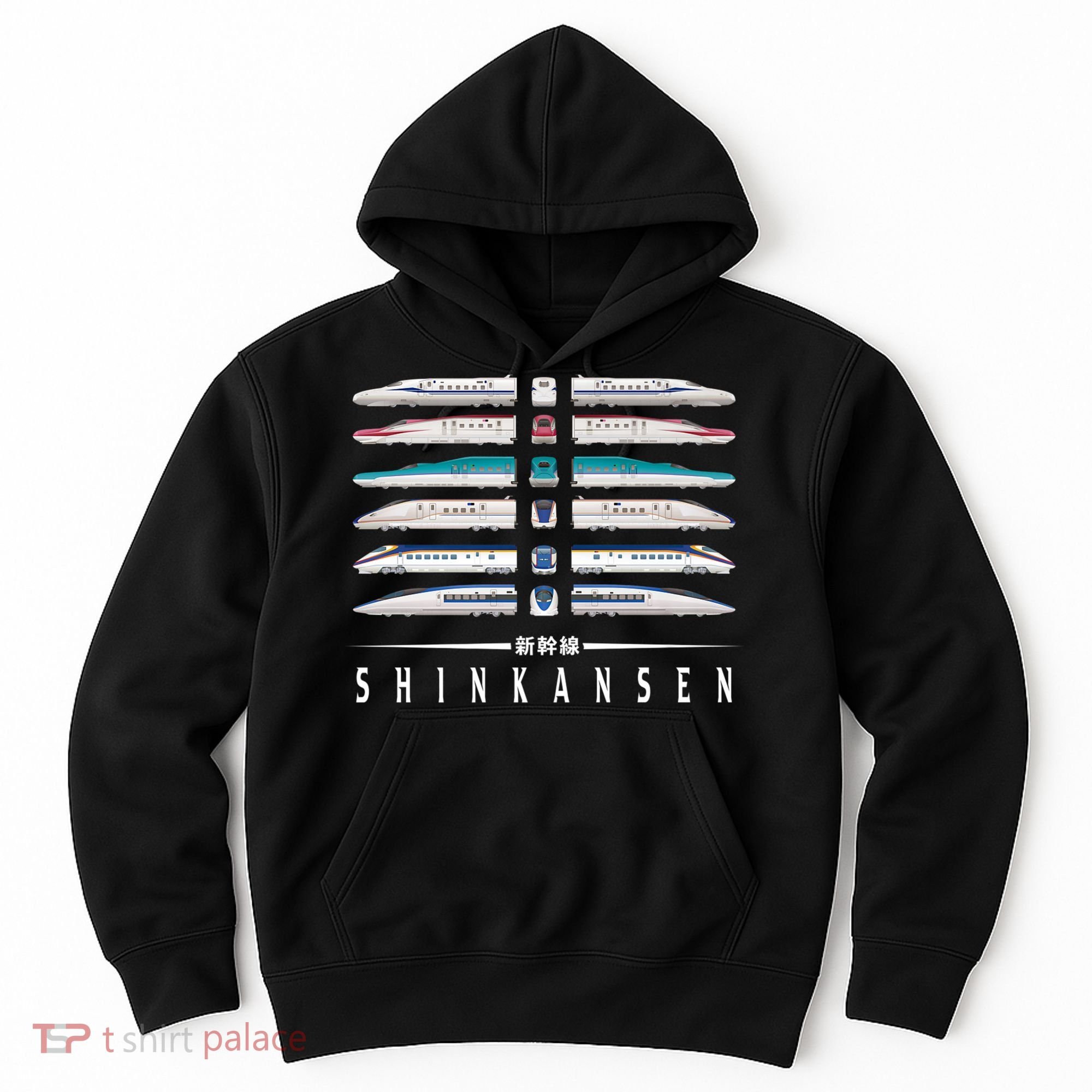 Shinkansen Bullet Train Six Pack Series Japanese Kanji Japan Premium Hoodie