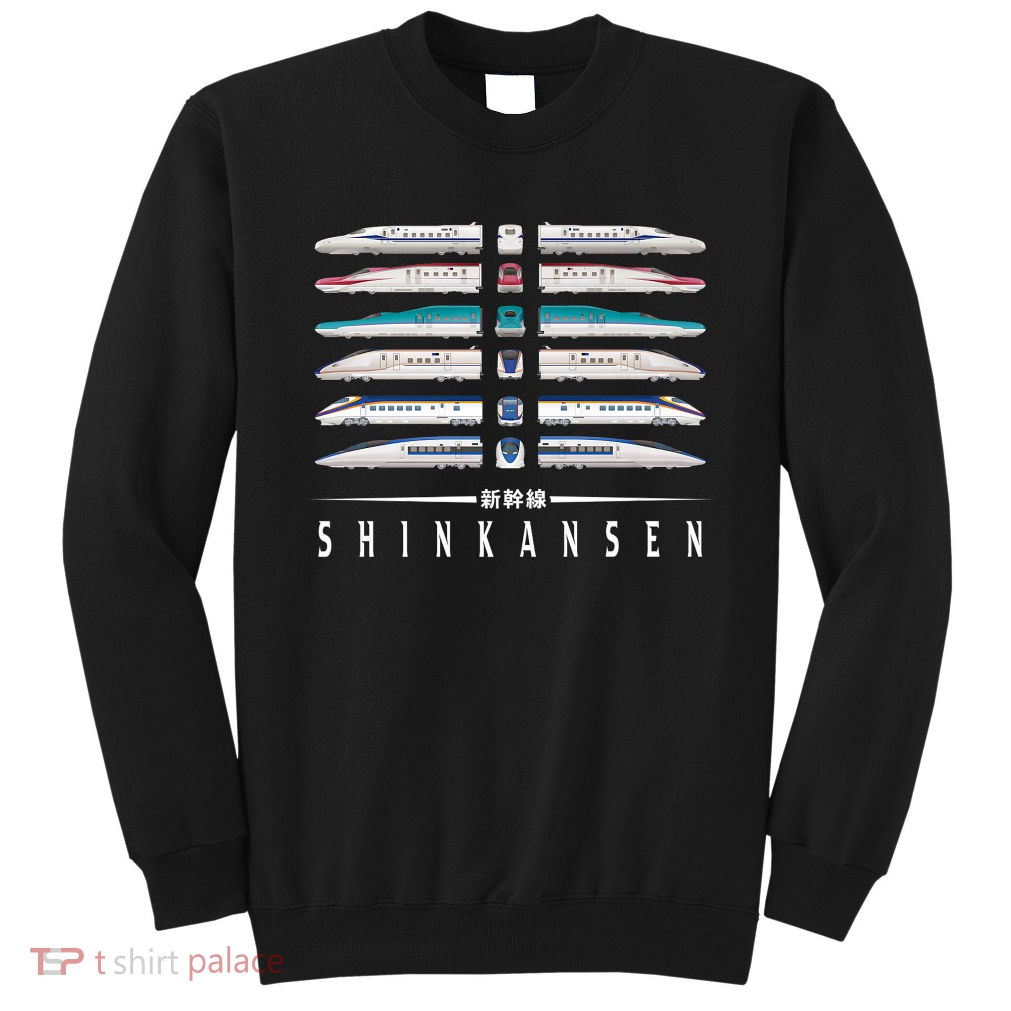 Shinkansen Bullet Train Six Pack Series Japanese Kanji Japan Premium Sweatshirt
