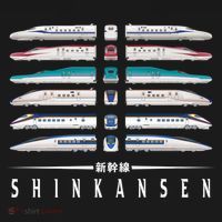Shinkansen Bullet Train Six Pack Series Japanese Kanji Japan Premium Women's Hoodie thumb 2