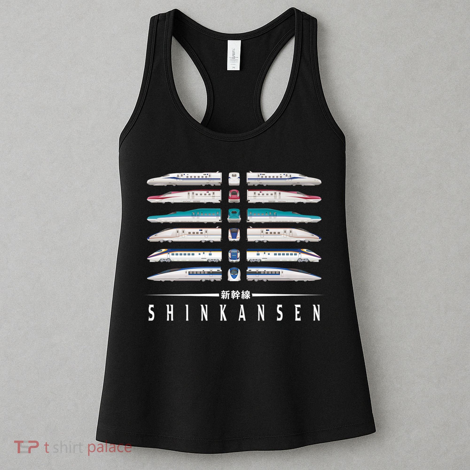Shinkansen Bullet Train Six Pack Series Japanese Kanji Japan Premium Women's Tank Top