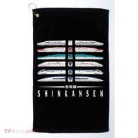 Shinkansen Bullet Train Six Pack Series Japanese Kanji Japan Premium Golf Towel thumb 0