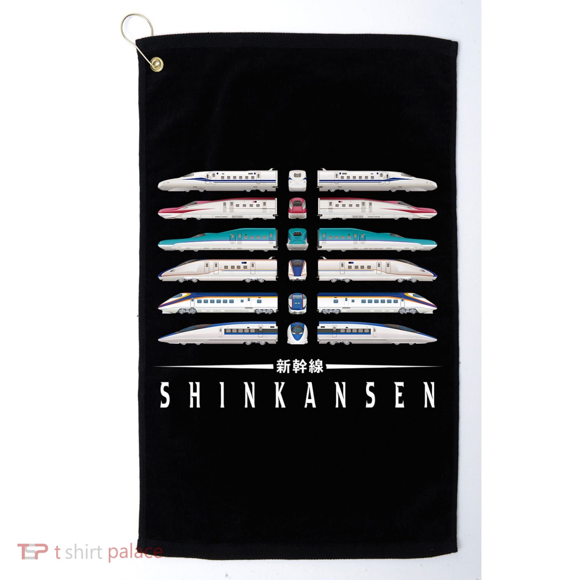 Shinkansen Bullet Train Six Pack Series Japanese Kanji Japan Premium Golf Towel