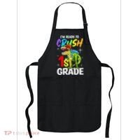 Student Back to School I'm Ready to Crush 1st Grade Dinosaur Apron thumb 0