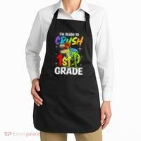Student Back to School I'm Ready to Crush 1st Grade Dinosaur Apron thumb 2