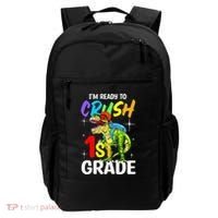 Student Back to School I'm Ready to Crush 1st Grade Dinosaur Backpack thumb 0