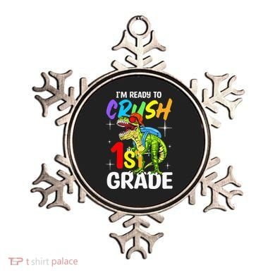 Student Back to School I'm Ready to Crush 1st Grade Dinosaur Ornament