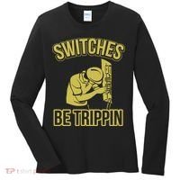 Switches Be Trippin Funny Master Electrician Fuse Box Women's Long Sleeve Shirt thumb 0