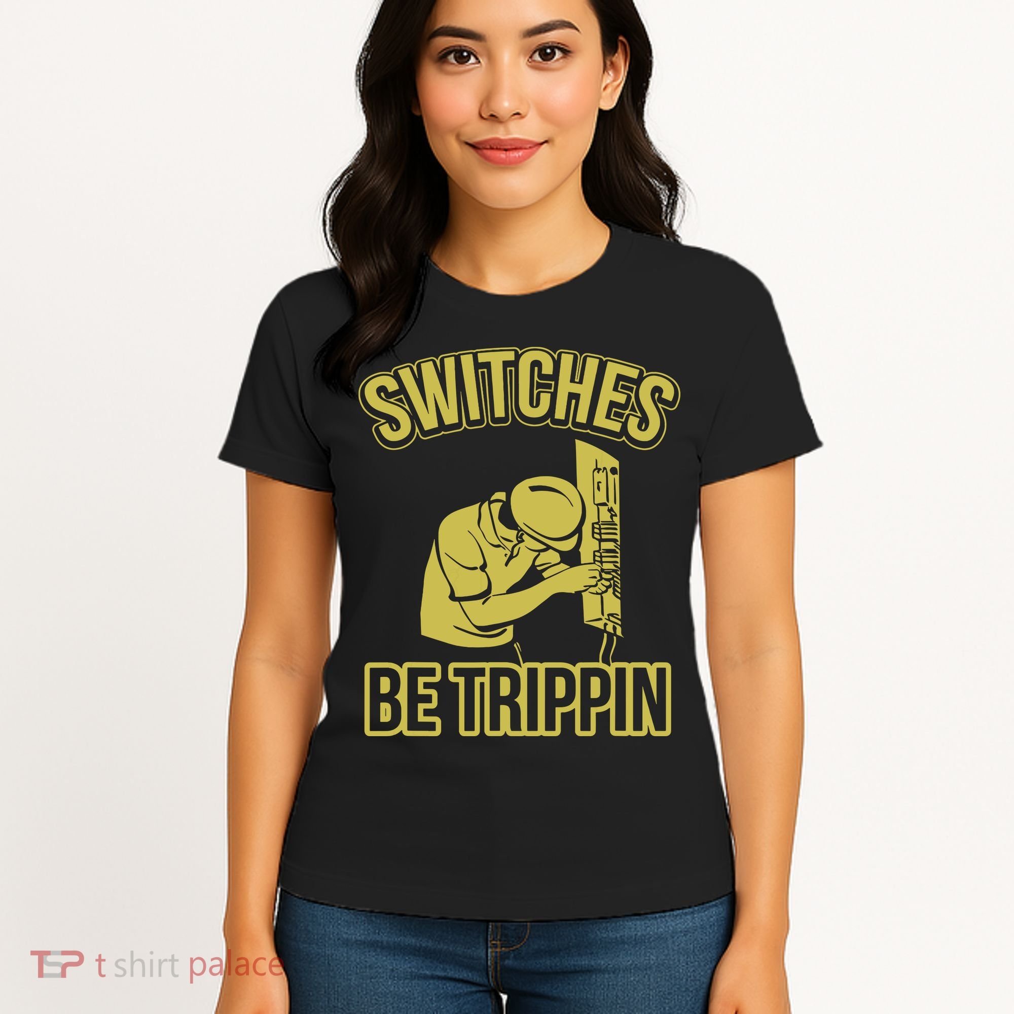 Switches Be Trippin Funny Master Electrician Fuse Box Women's T-Shirt