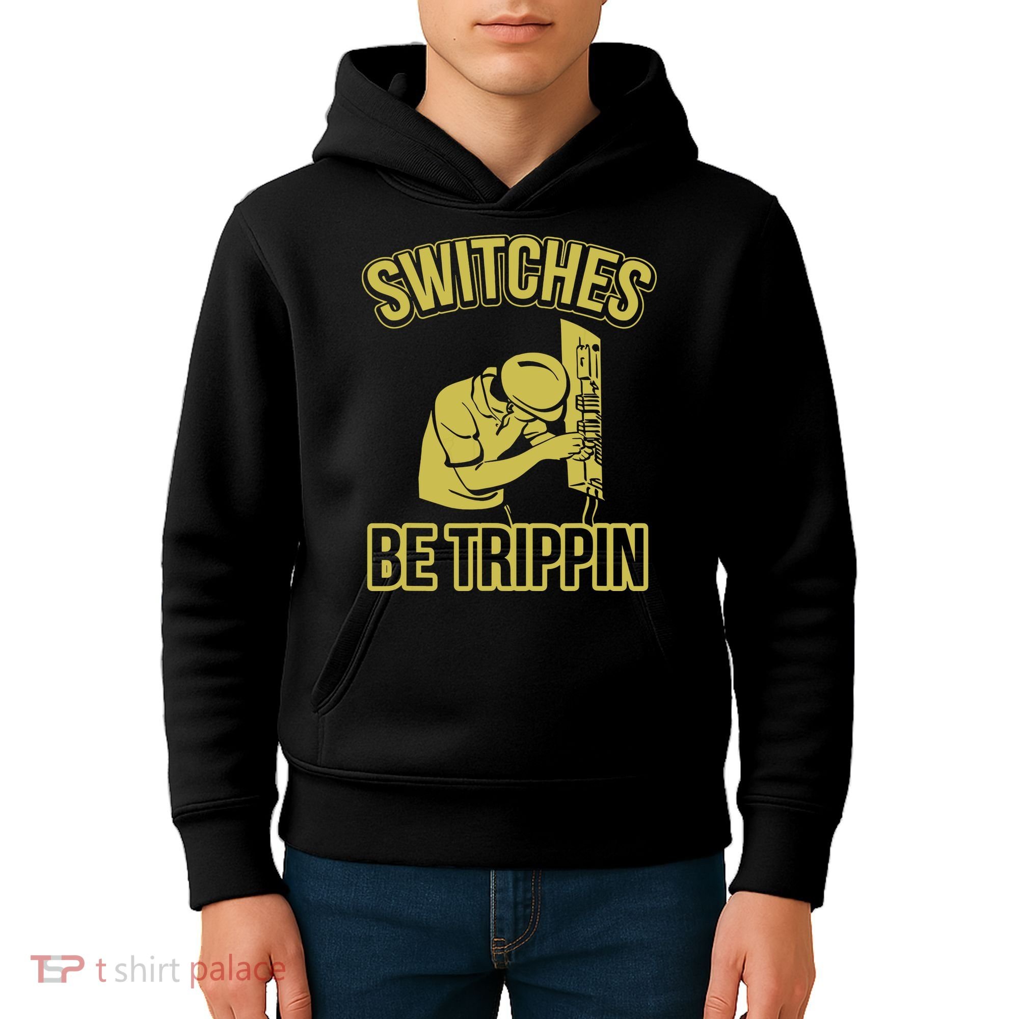 Switches Be Trippin Funny Master Electrician Fuse Box Kids Hoodie