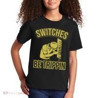 Switches Be Trippin Funny Master Electrician Fuse Box Kids T-Shirt thumb 2
