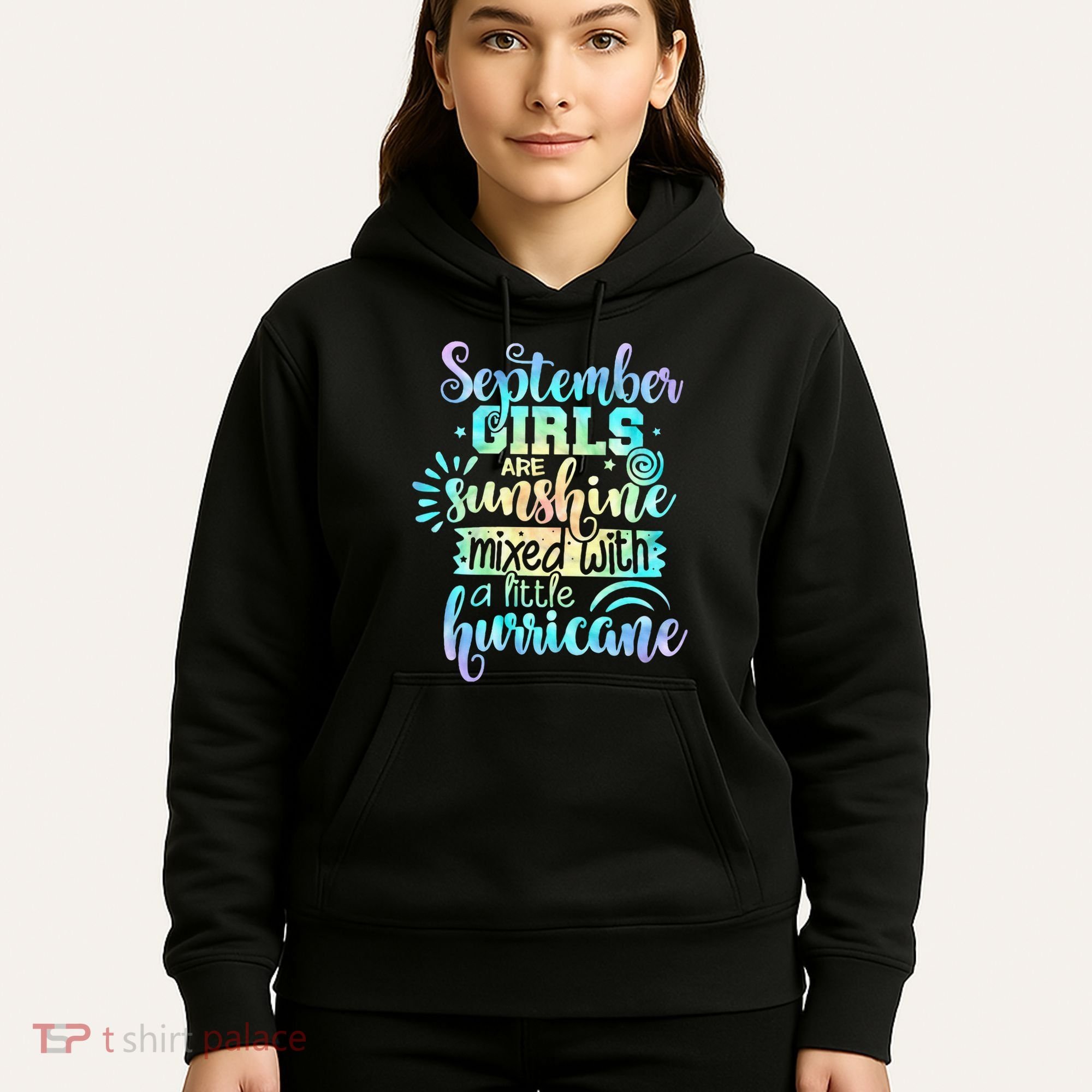 September Birthday Tie Die Hoodie