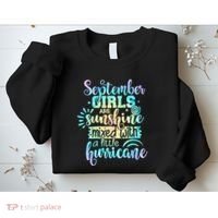 September Birthday Tie Die Sweatshirt thumb 2