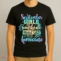 September Birthday Tie Die T-Shirt thumb 3