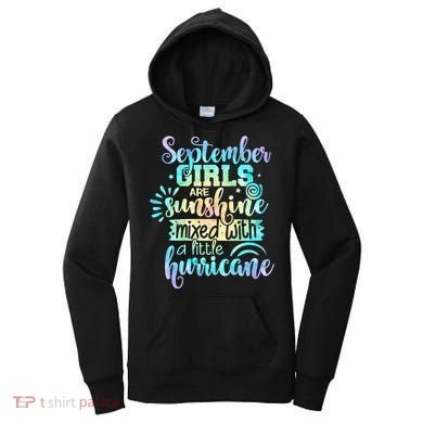 September Birthday Tie Die Women's Hoodie