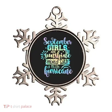 September Birthday Tie Die Ornament