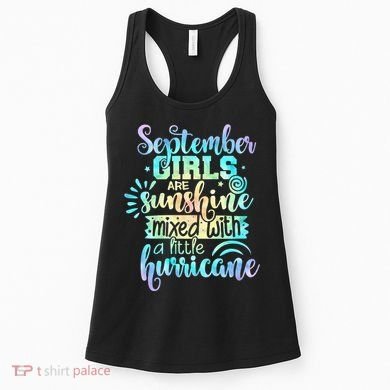 September Birthday Tie Die Women's Tank Top