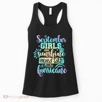 September Birthday Tie Die Women's Tank Top thumb 0