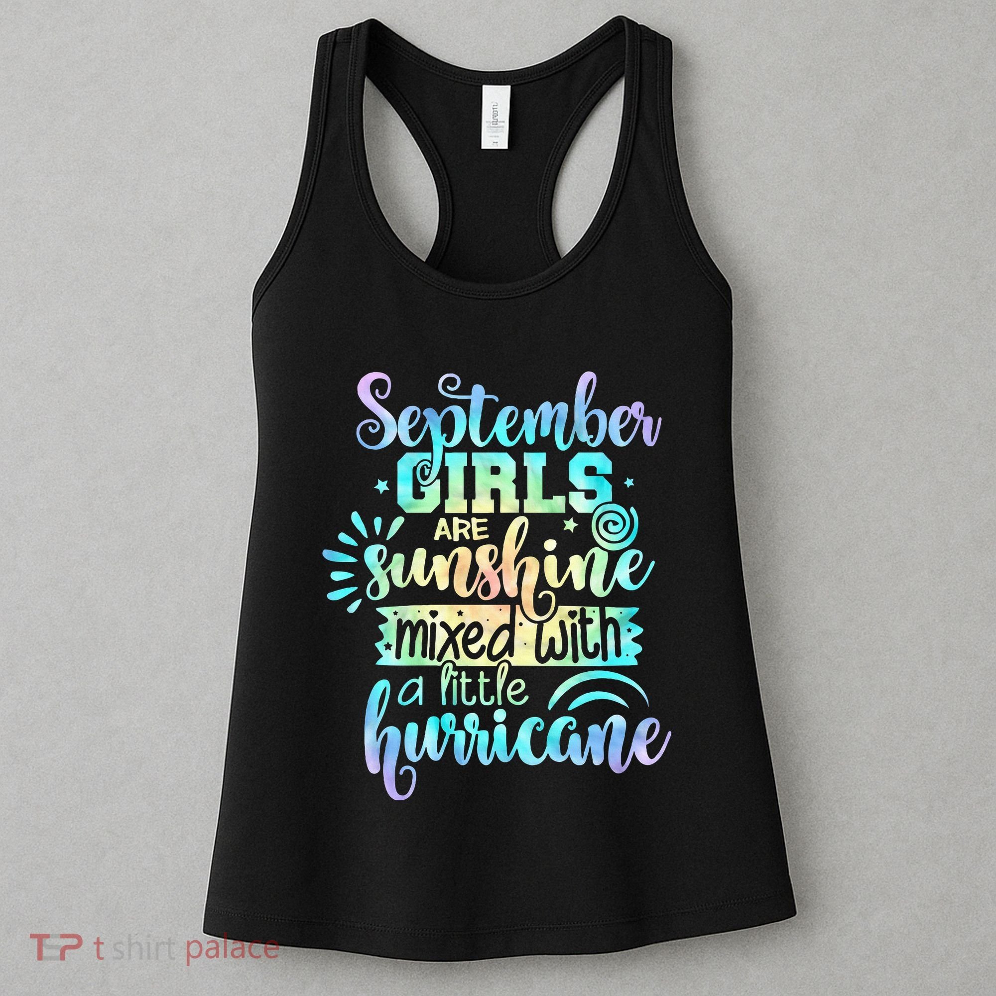 September Birthday Tie Die Women's Tank Top