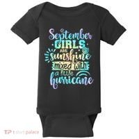 September Birthday Tie Die Baby Bodysuit thumb 0