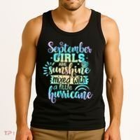 September Birthday Tie Die Tank Top thumb 3