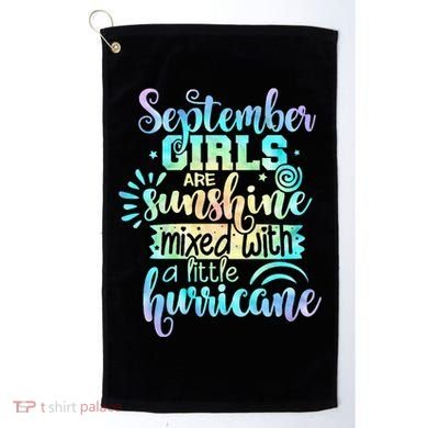 September Birthday Tie Die Golf Towel