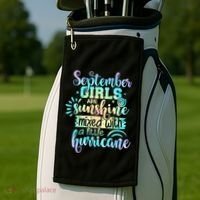 September Birthday Tie Die Golf Towel thumb 2