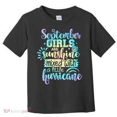 September Birthday Tie Die Toddler T-Shirt