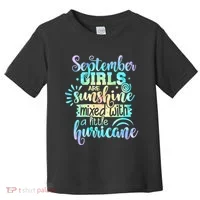 September Birthday Tie Die Toddler T-Shirt thumb 0