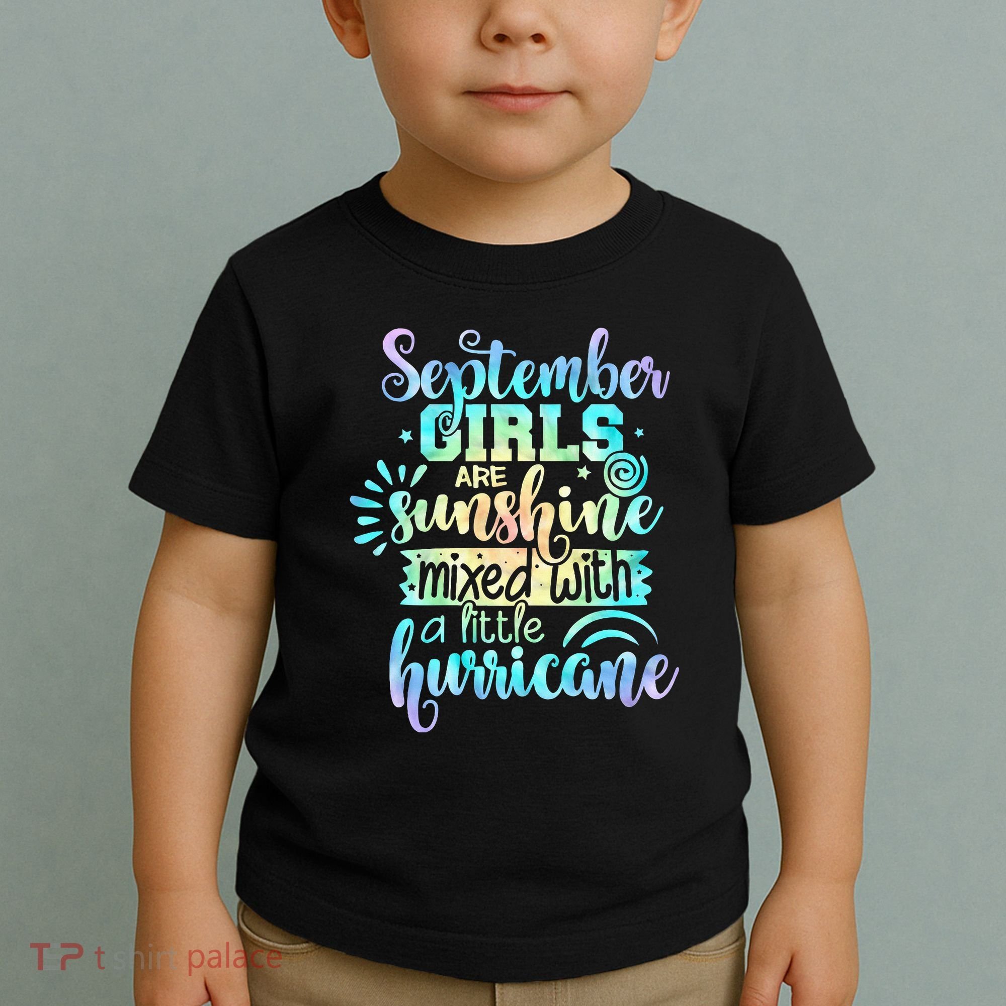 September Birthday Tie Die Toddler T-Shirt
