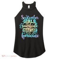 September Birthday Tie Die Women's Perfect Tri Rocker Tank thumb 0