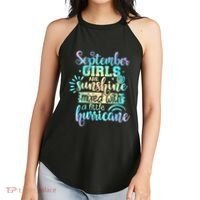 September Birthday Tie Die Women's Perfect Tri Rocker Tank thumb 2
