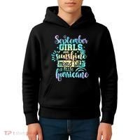 September Birthday Tie Die Kids Hoodie thumb 4