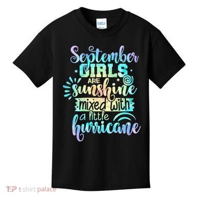 September Birthday Tie Die Kids T-Shirt