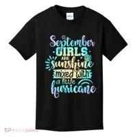 September Birthday Tie Die Kids T-Shirt thumb 0