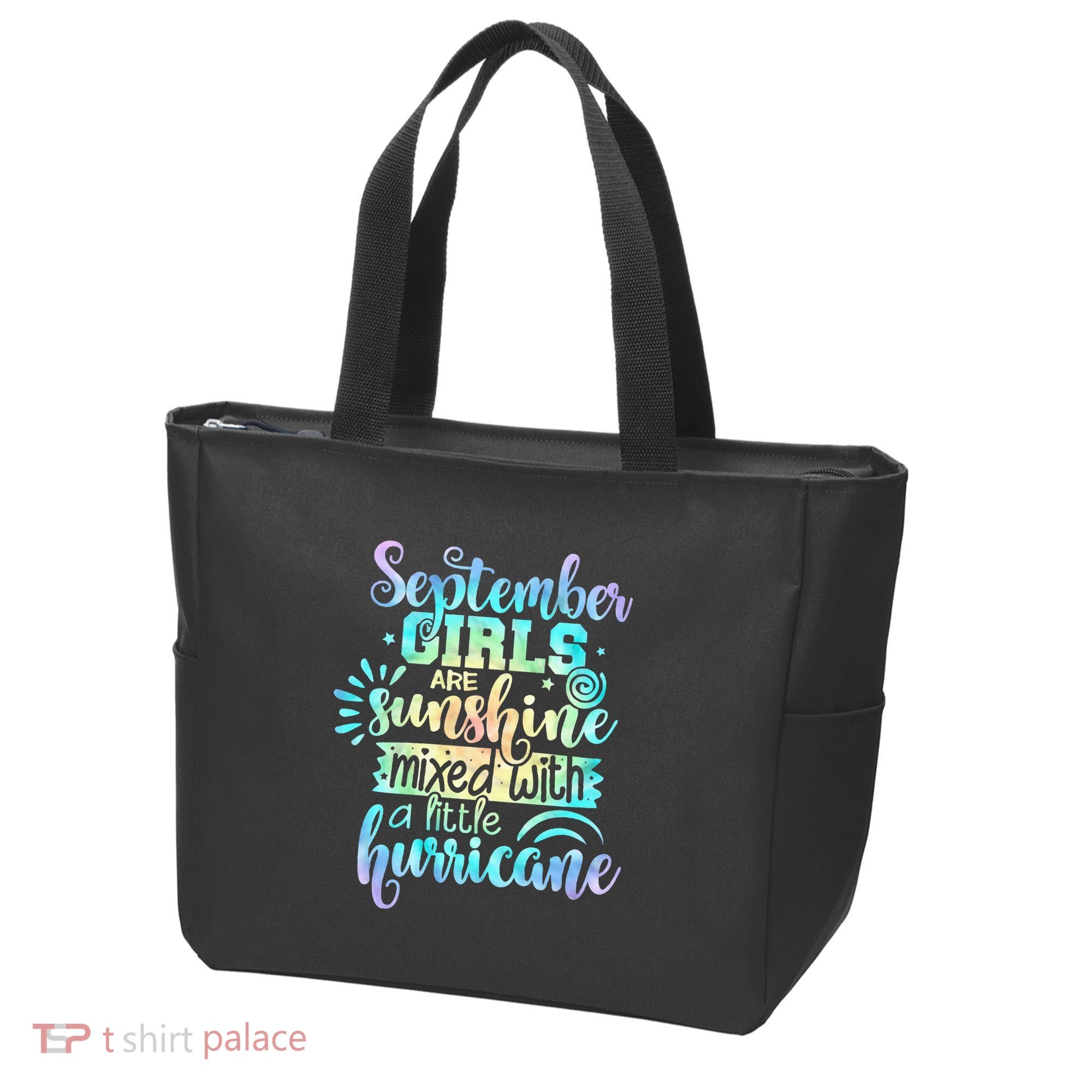 September Birthday Tie Die Tote Bag