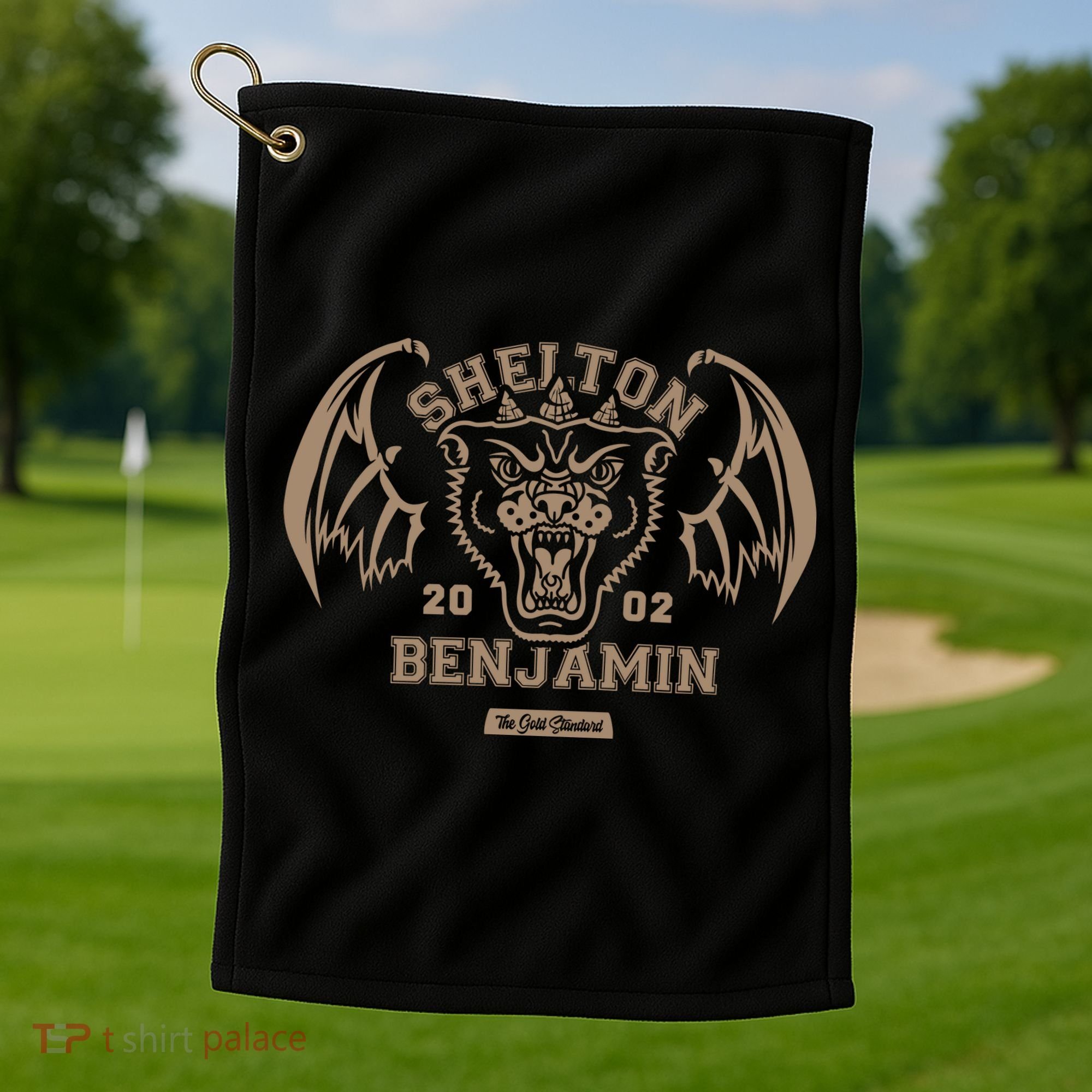 Shelton Benjamin The Gold Standard Est 2002 Golf Towel