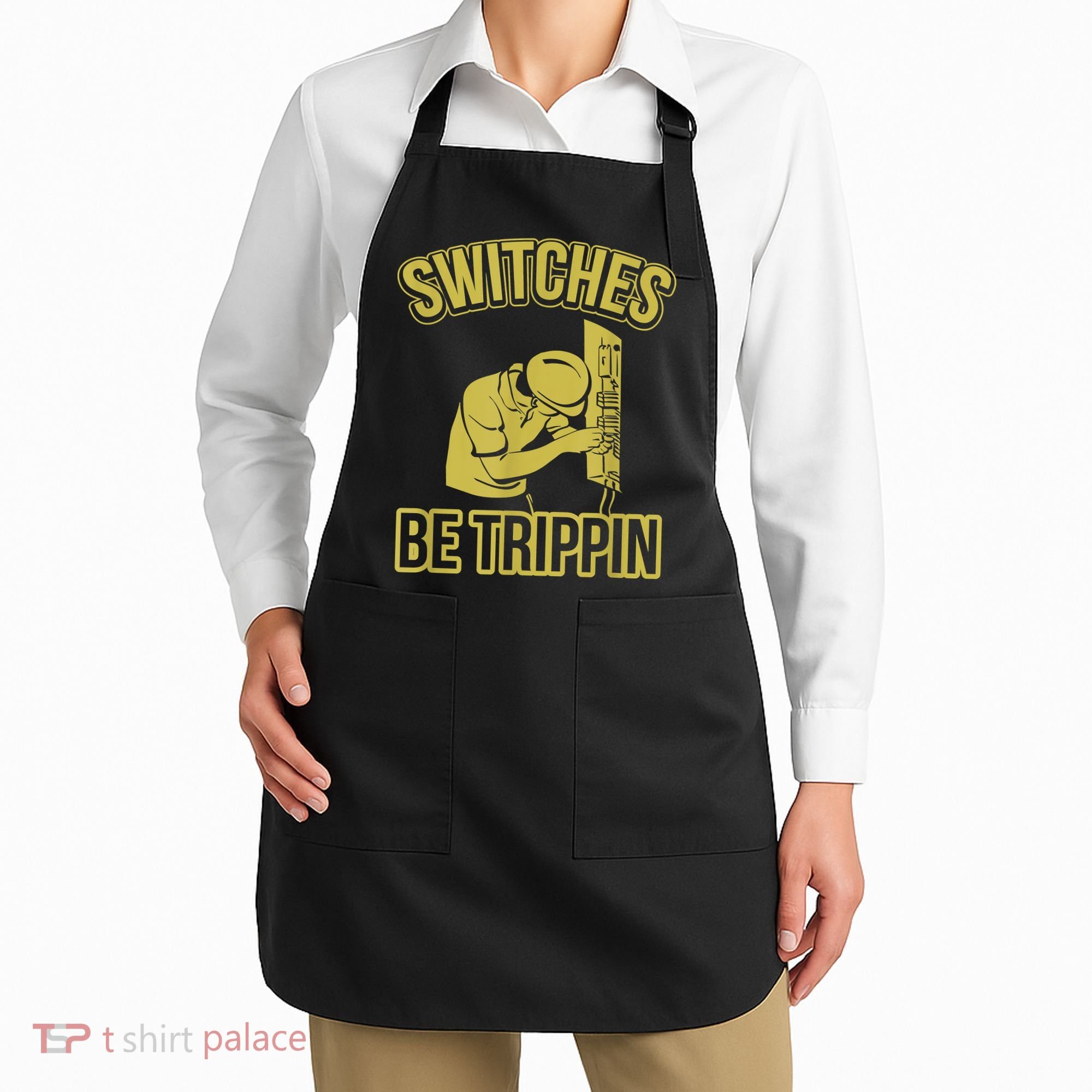 Switches Be Trippin Funny Master Electrician Fuse Box Apron
