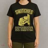 Switches Be Trippin Funny Master Electrician Fuse Box T-Shirt thumb 4