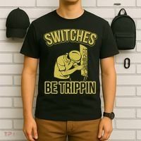 Switches Be Trippin Funny Master Electrician Fuse Box T-Shirt thumb 6