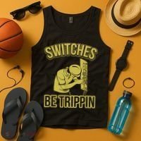Switches Be Trippin Funny Master Electrician Fuse Box Tank Top thumb 4
