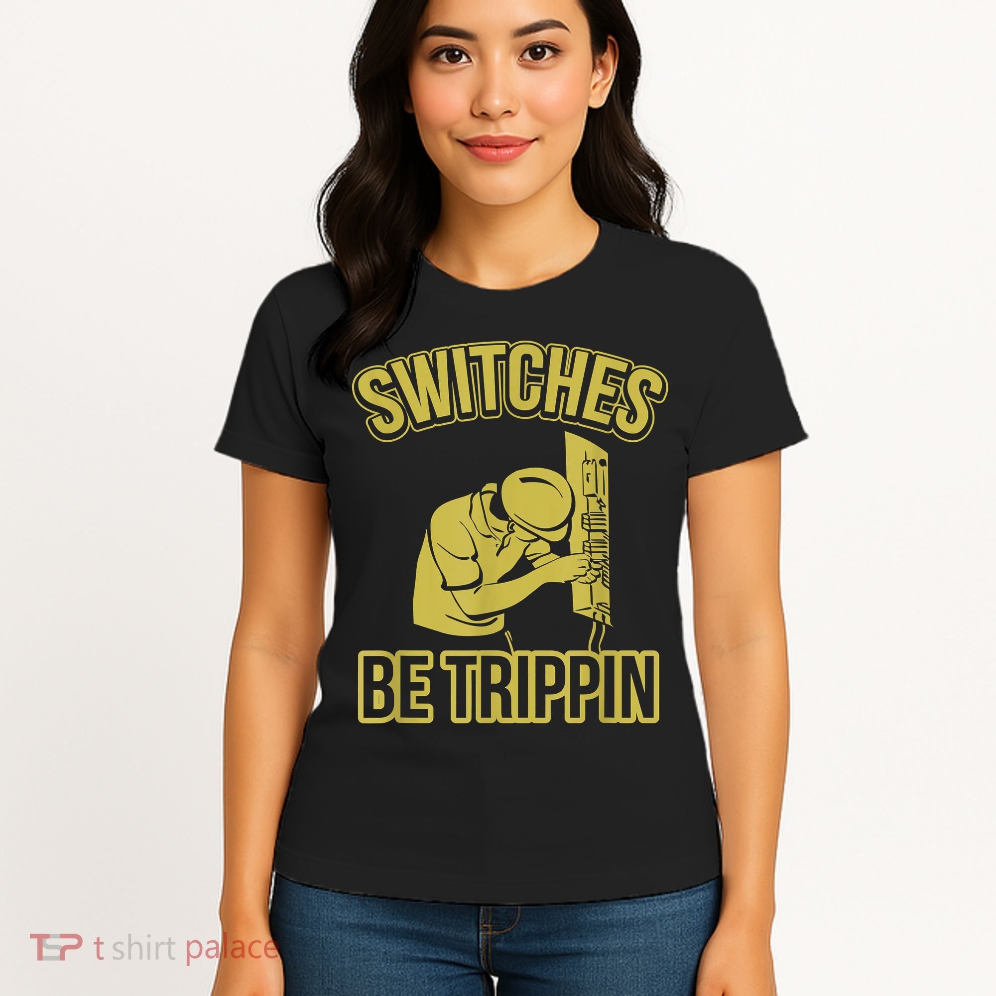 Switches Be Trippin Funny Master Electrician Fuse Box Women's T-Shirt