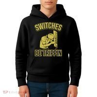 Switches Be Trippin Funny Master Electrician Fuse Box Kids Hoodie thumb 4