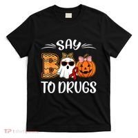 Say Boo To Drugs Red Ribbon Week Awareness Funny Halloween T-Shirt thumb 0